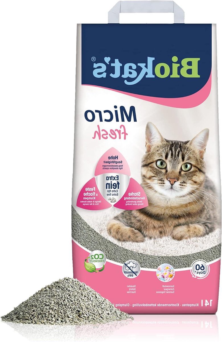 Kattenbakvulling Klontvormend - Fijne Korrel - Geur Neutraliseren - Stofvrij Natuurlijk Klei - 14 Liter - Niet Van Toepassing