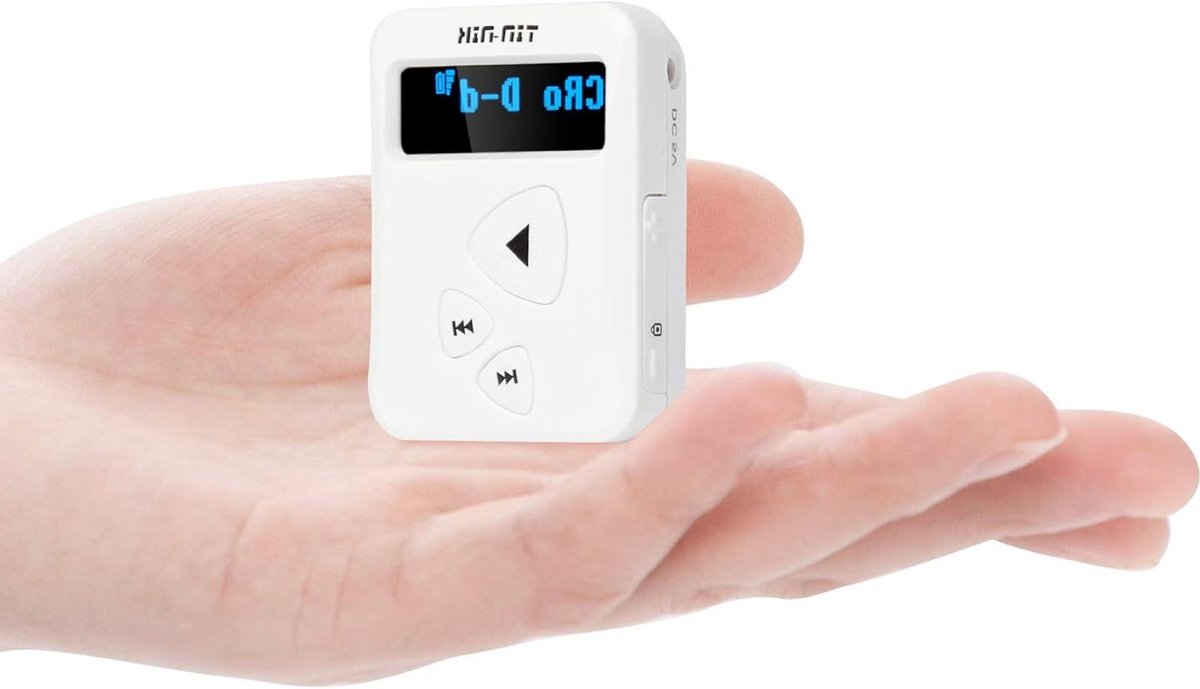 Draagbare Radio - Digitale Ontvanger - Muziek Luisteren - Oplaadbare Batterij - 27 Gram - Zwart