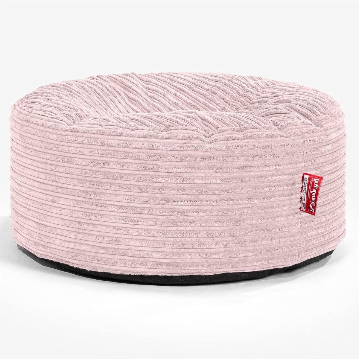 Zitzak Poef - Voetenbankje - Woonkamer Decoratie - Kindveilige Rits - 30cm Hoog - Blush Roze