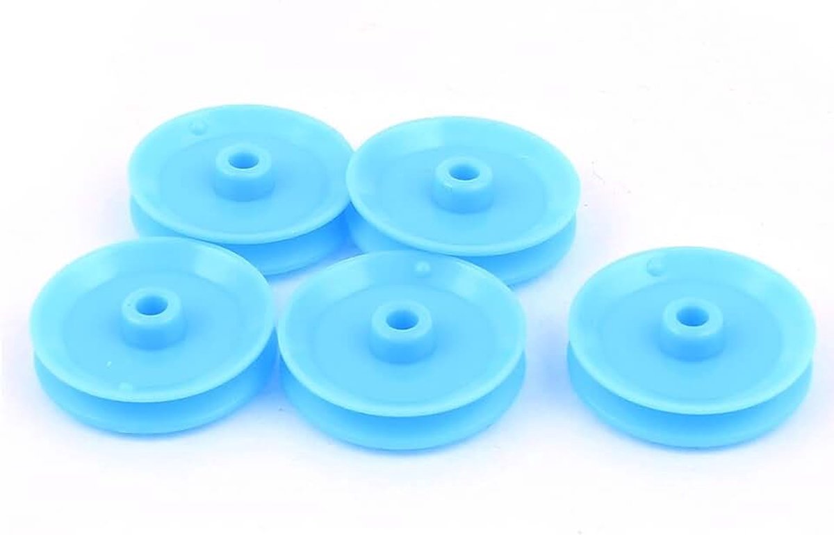Sourcingmap 5 Stks Plastic 29mm Diameter 6mm Dikte DIY Gear Band Katrol Blauw