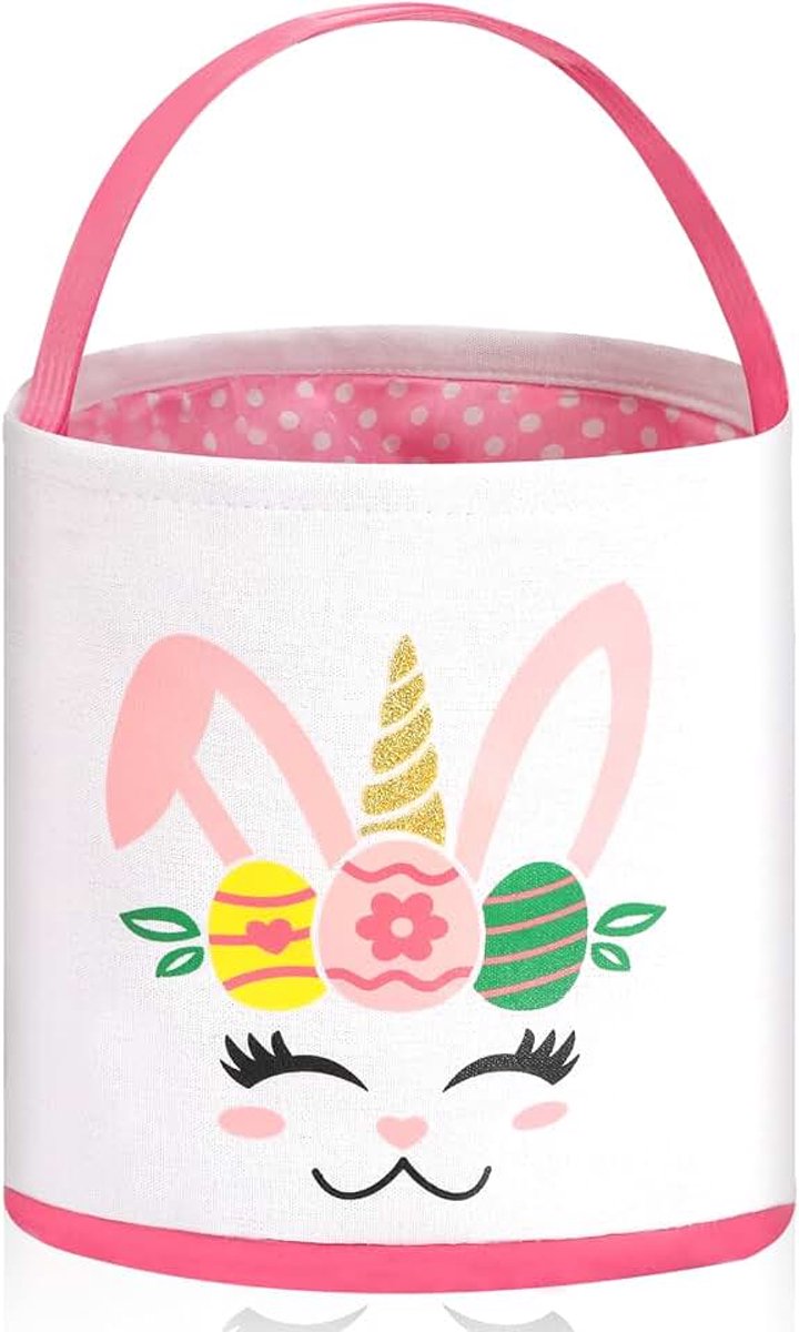 Paasmaand voor kinderen, paasgeschenkmanden, decoratie, herbruikbaar, eenhoorn, om te verzamelen, snoep, cadeaus voor kinderdag, Pasen
