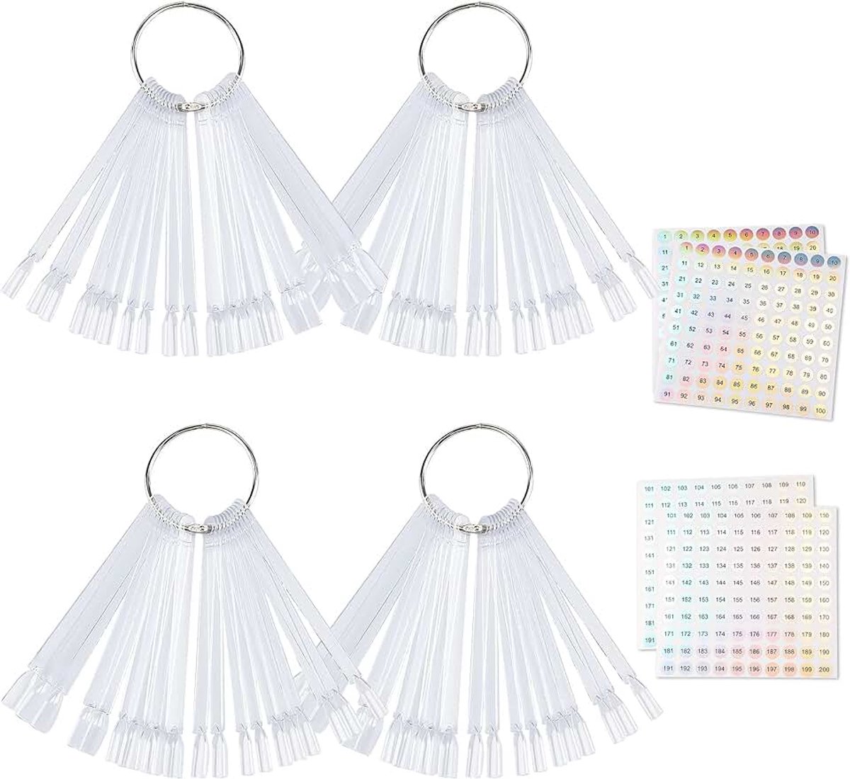 Clear Nail Color Palette, acryl