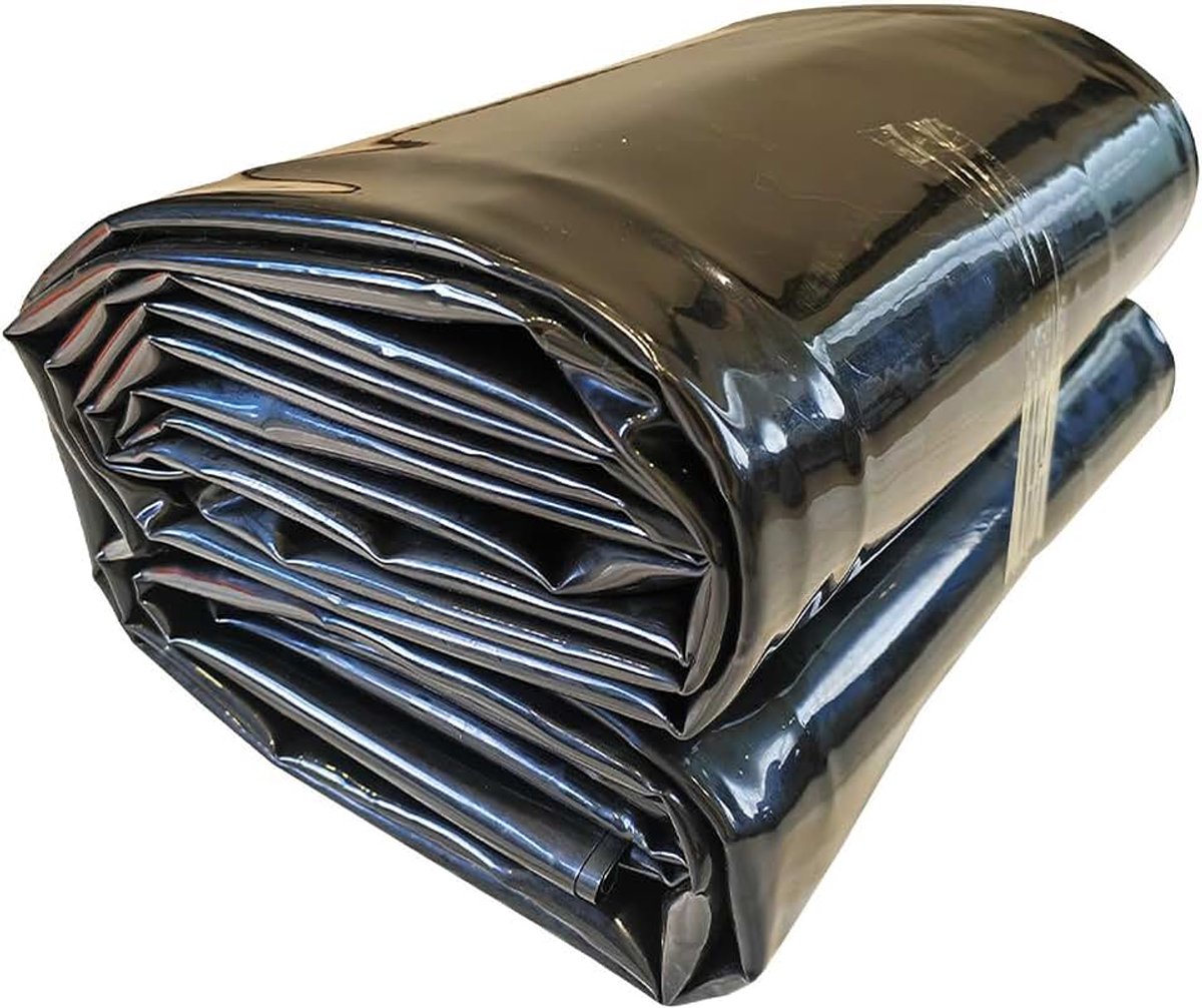 Vijver Membraan Voering Zwart HDPE Visvijverfolie Voor Kleine Vijvers Visvijvers Beekfonteinen En Tuinwaterval Meerdere Maten(Size:5 * 8m(16.4 * 26.2ft) 20S)