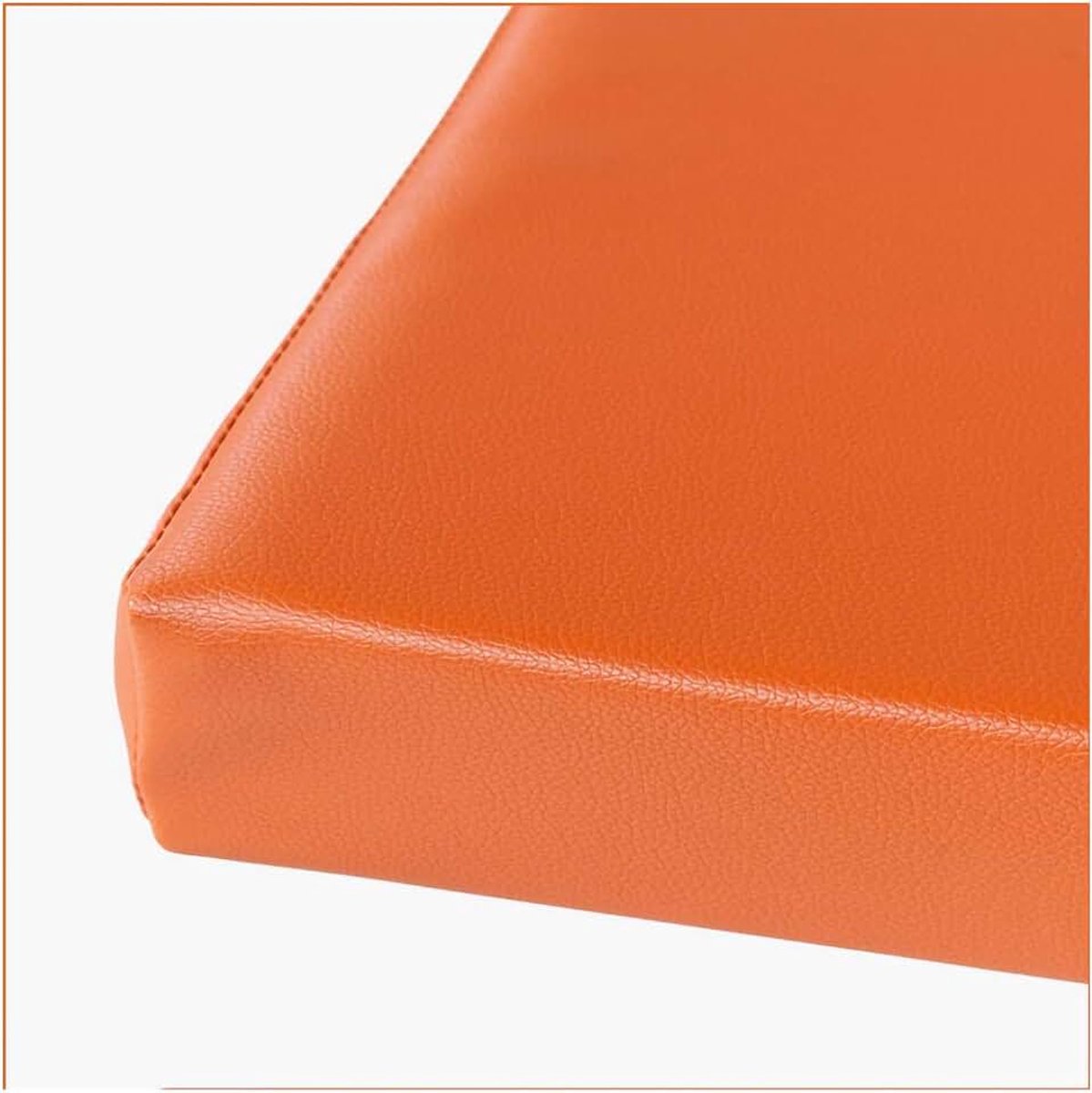 Wangk Tuinbank Zitkussen Zitkussen Outdoor Tuinkussen Rechthoek Bank Seat Zachte Pad Mat voor Patio Meubels Keuken of Eetbank Indoor-Oranje 90×35×5cm