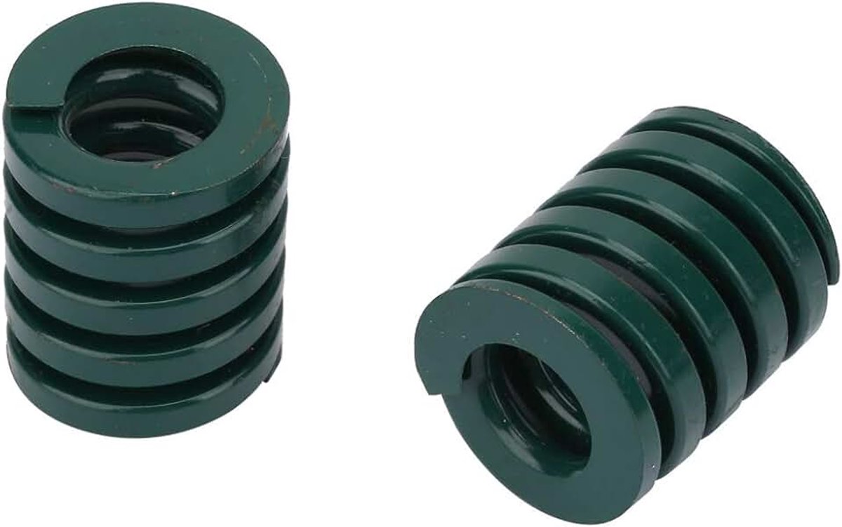 2 stuks OD 10mm ID 5mm zware belasting schimmel sterven lente, zware belasting groene schimmel drukveer, compressie schimmel sterven lente voor stempelen metalen sterft(TH25*50mm)
