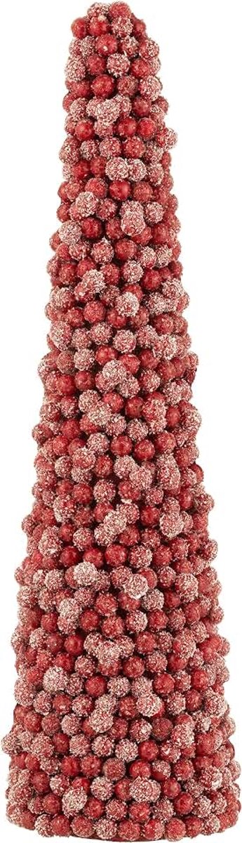 Kegel Deco Bessen Platiek Rood Small