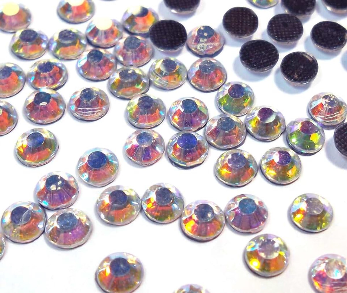Hotfix 5 mm platte achterkant strass-steentjes SS20 1440 stuks glazen stenen ronde kristallen edelstenen 4,4 ~ 5 mm, 4,4mm ~ 5mm, Glas