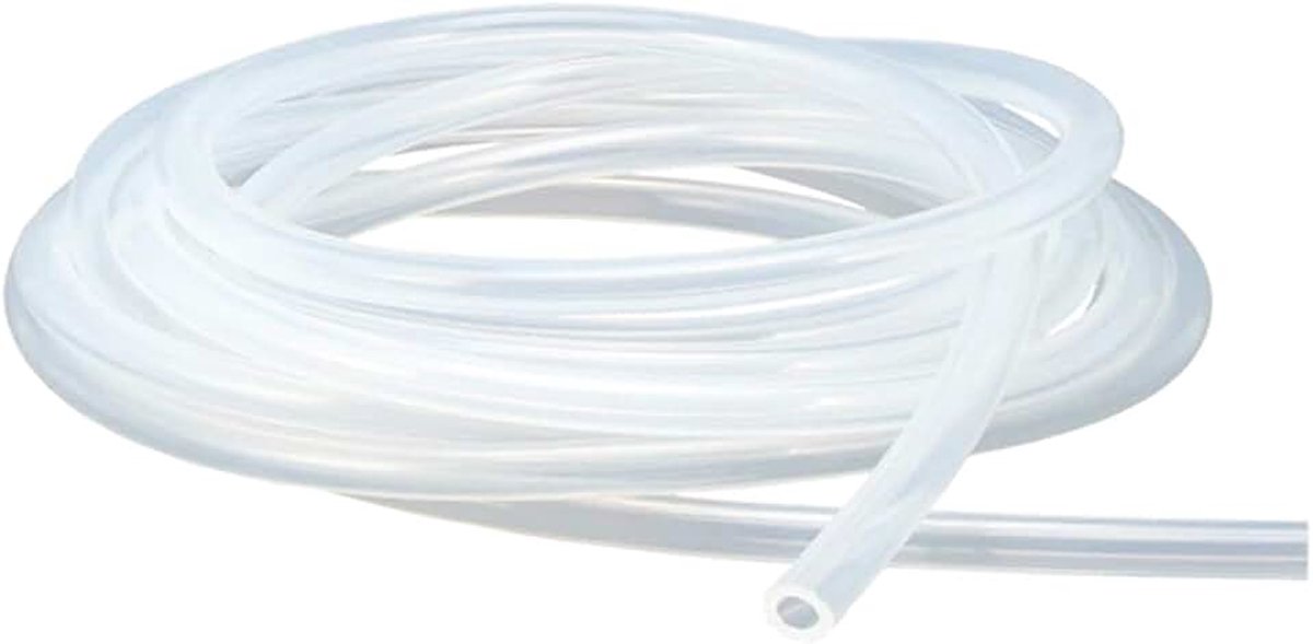 Siliconenbuis voedingskwaliteit 1,5 mm binnendiameter x 3 mm buitendiameter wanddikte 0,75 mm heldere PVC-buis waterpijpslang 50 meter lang