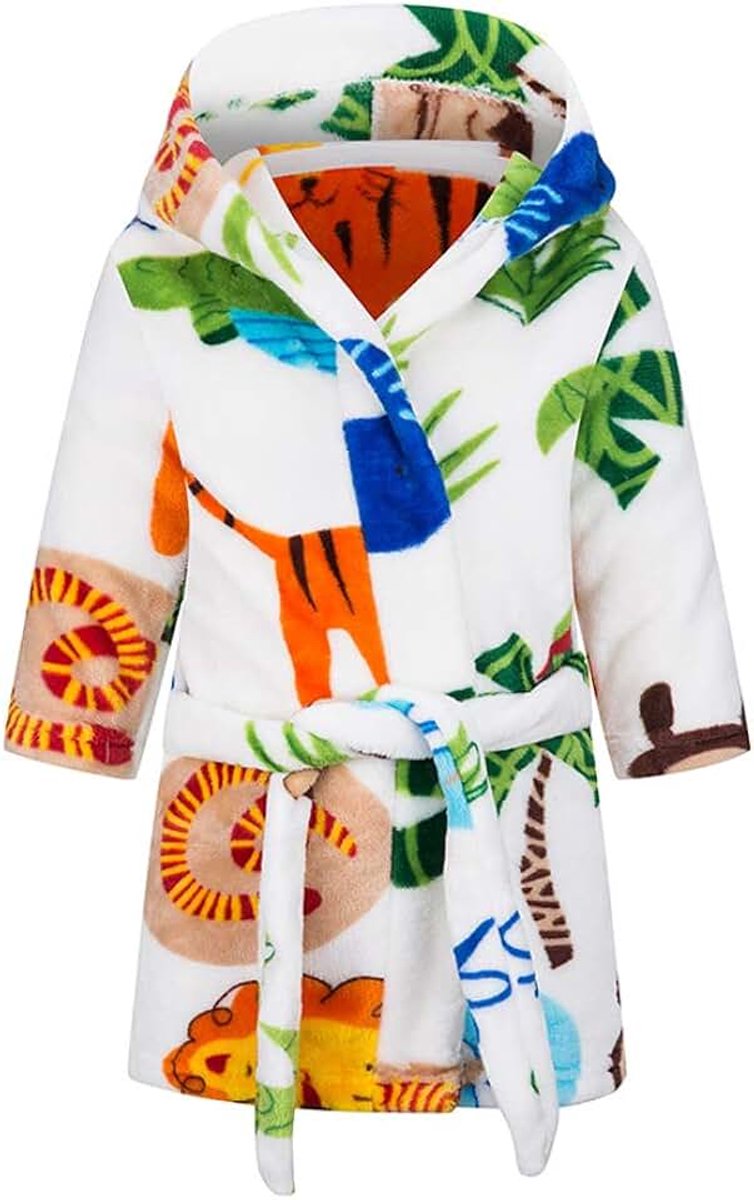 Kids Badjas Jongens Meisjes Hooded Robes Peuter Pyjama Slaapkleding Zachte Badjas Nachtjas