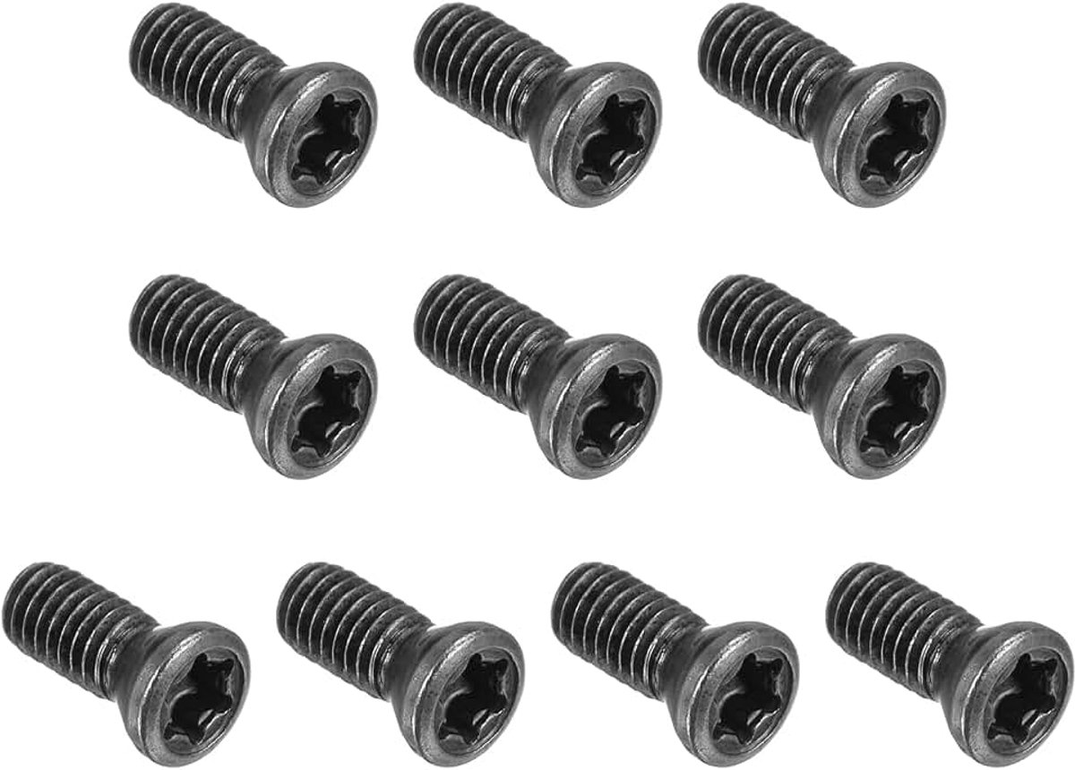 Torx-schroeven M3,5 x 9 mm voor vervangende inzetstukken van hardmetaal draaibank CNC-gereedschap van gelegeerd staal graad 12,9 10 stuks