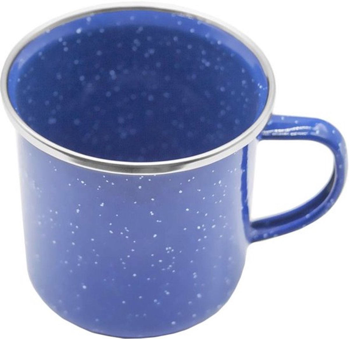 Emaille - Onbreekbare Blauw Polka Dots 300ml - Stijlvol en Duurzaam