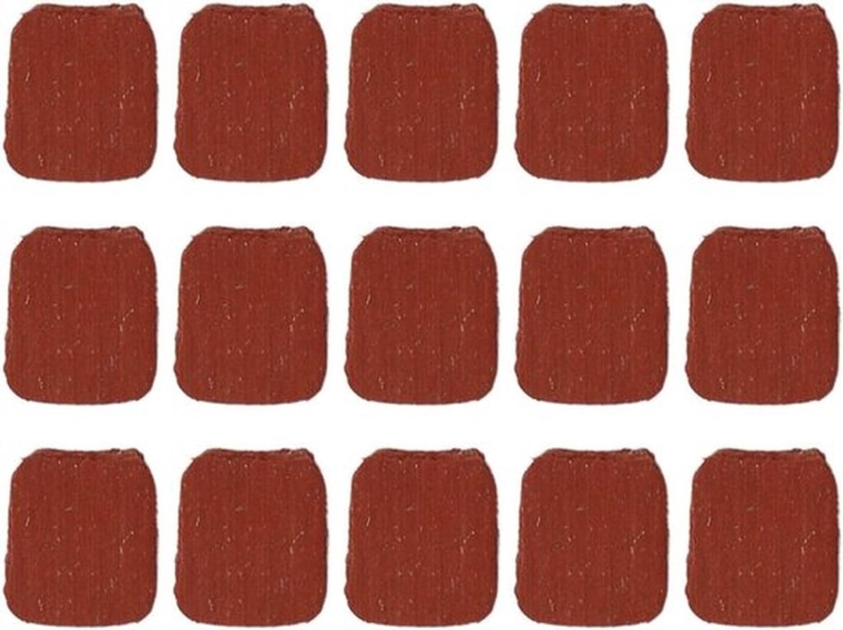 Motorfiets Koppeling Pads - Vierkant - Gemotoriseerde Fiets - 15 STKS - Vierkante Vorm - 49cc tot 80cc - Compatibel met Gemotoriseerde Fiets Motor - Zwart
