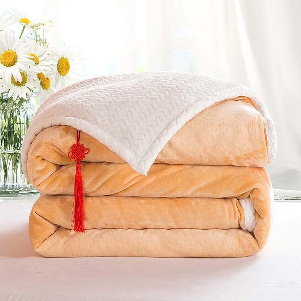 Fleece Dekens Zilvergrijs Reisformaat-Superzacht Fluffy Warm Effen Bed Gooit voor Sofa Microfiber Deken-8_200 cm X 230 cm