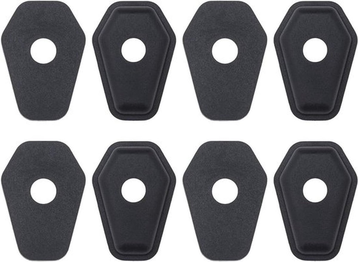 Motor Richtingaanwijzer Covers - Adapter Platen Zwart - Compatibel - SXR600 750 1000 SV650 1000 DL650 - 4 Stuks - Voor & Achter - Geschikt voor Moto Model - Onderdelen.