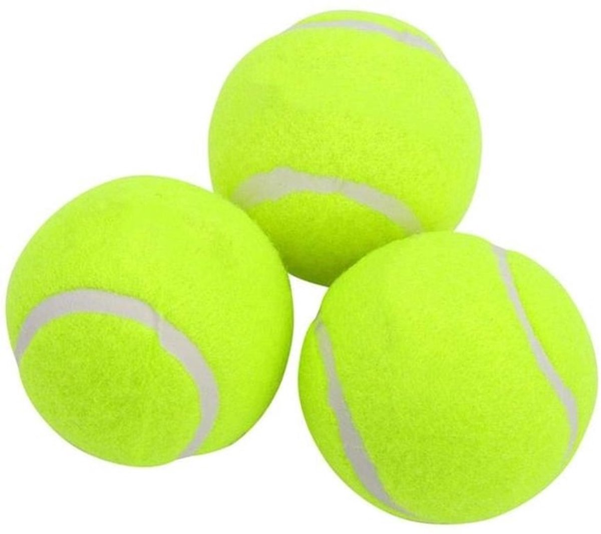 Tennisballen 3 Stuks - Fluorescerend Geel - Hoge Kwaliteit - Oefenballen - Duurzaam - Veelzijdig - Ideaal voor Binnen/Buiten gebruik - Sportballen