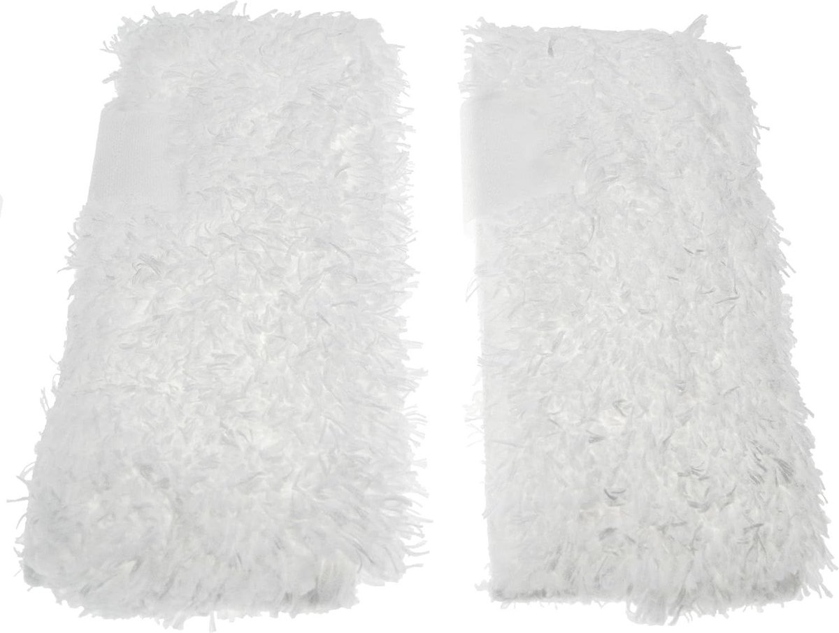Stoomreiniger Doeken - Microvezel Pads - Huis Reinigen - Wasbaar Herbruikbaar - Set van 2 - Wit