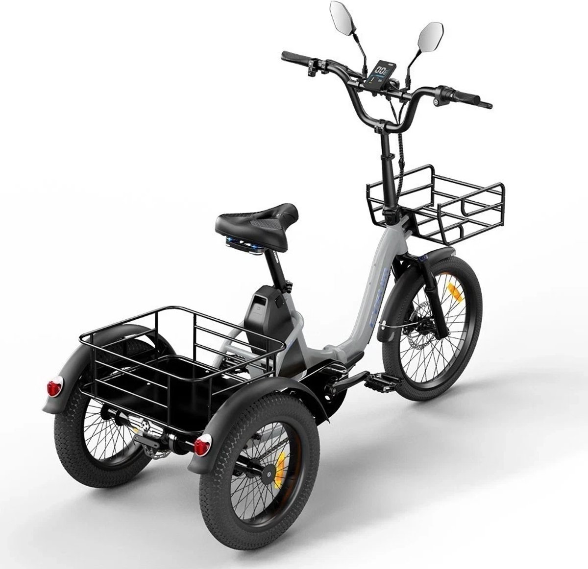 SMARTAI 16 Inch 48V 20Ah Accu Famille elektrische longtail transportfiets - 100km Bereik thumbnail 2