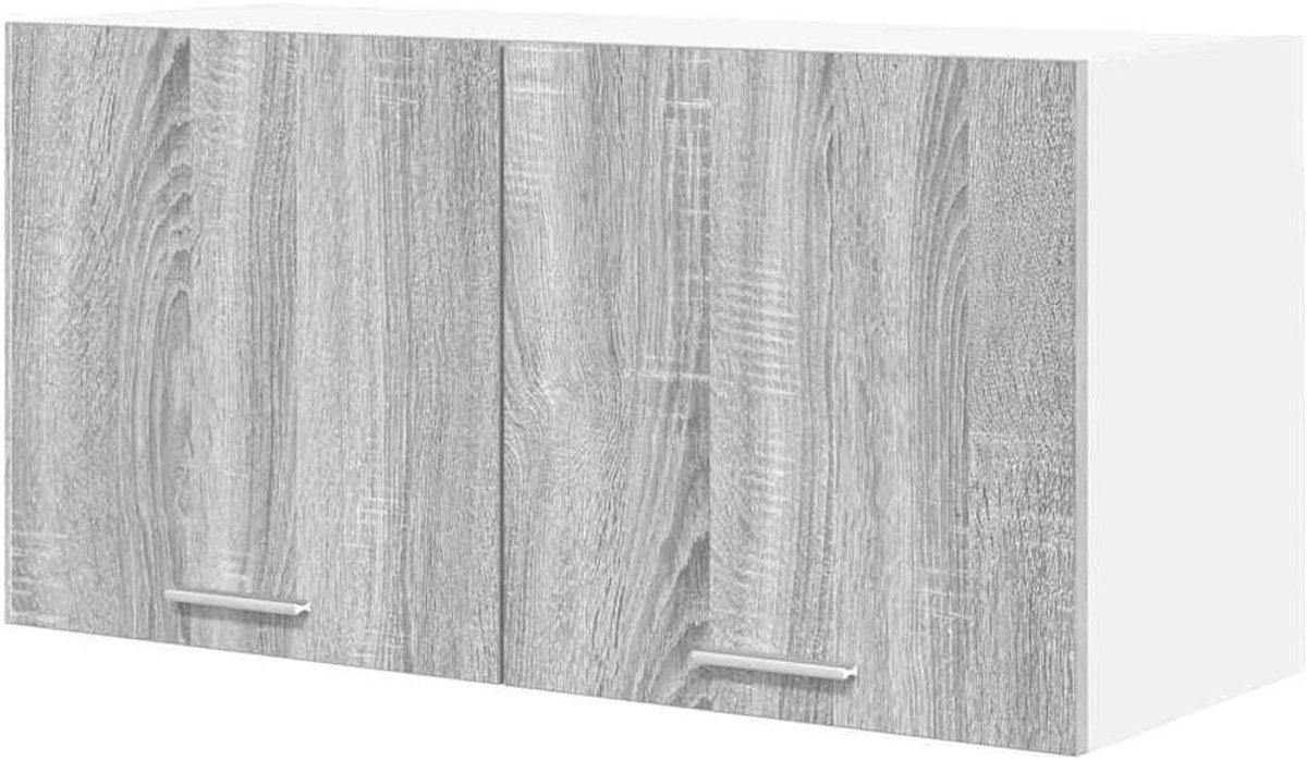 Keukenkast Hangend - Moderne Opberger - Keuken Organiseren - Glad Oppervlak - 80x31x40 cm - Grijs Sonoma