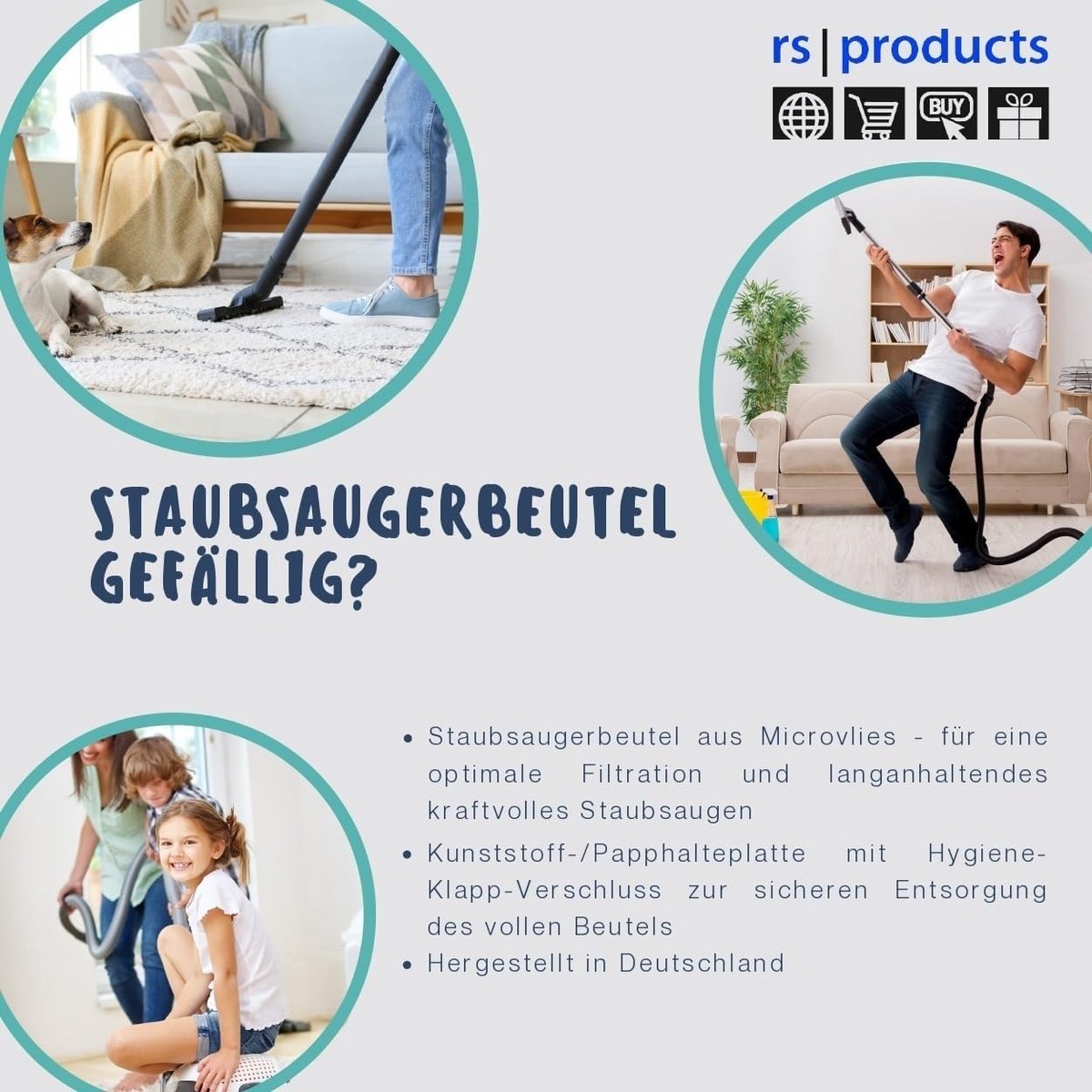 stofzuigerzakken Miele Compact C1 - 10x vervangend - hoge filtratie - geschikt voor dagelijks gebruik - SnelShoppen