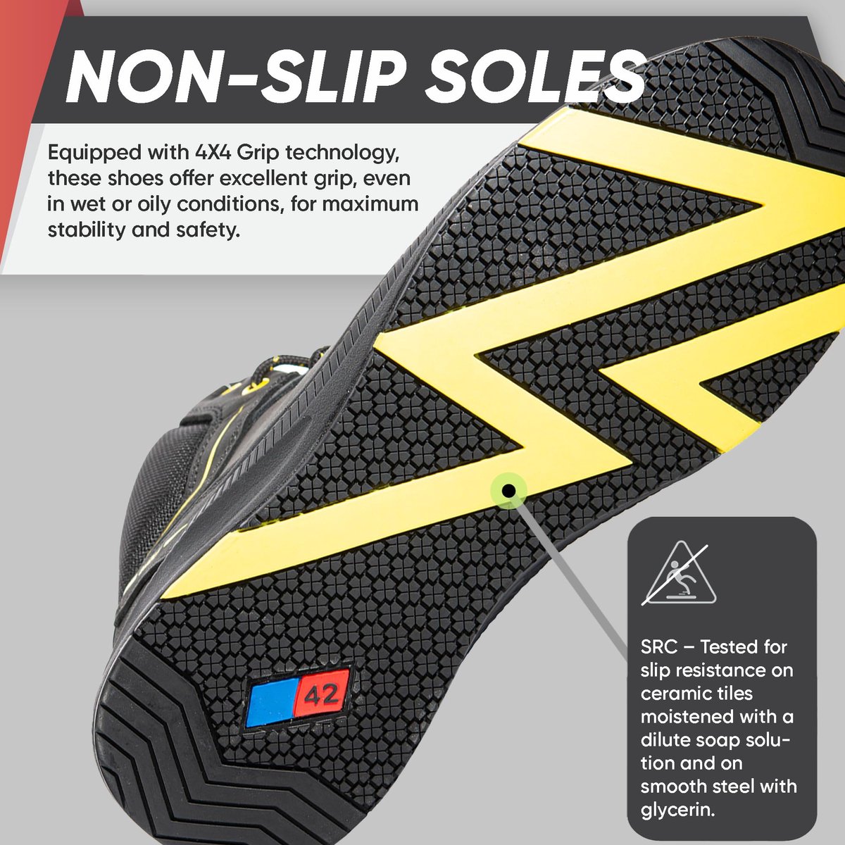 Veiligheidsschoenen S3 42 EU - Nubuck - Waterdicht - Antislip Grip - SnelShoppen