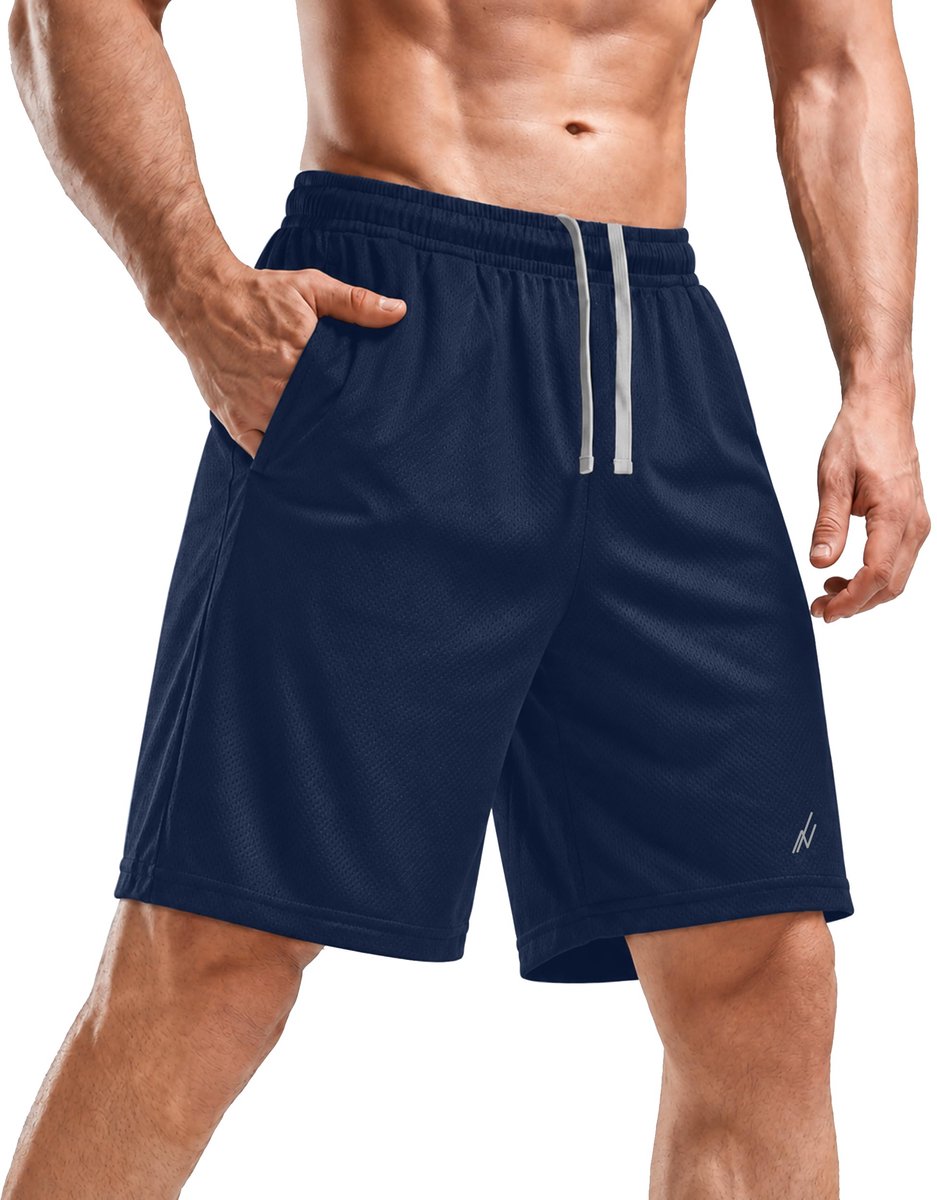 Sportshorts heren XXL - lichtgewicht - sneldrogend - met zakken - SnelShoppen