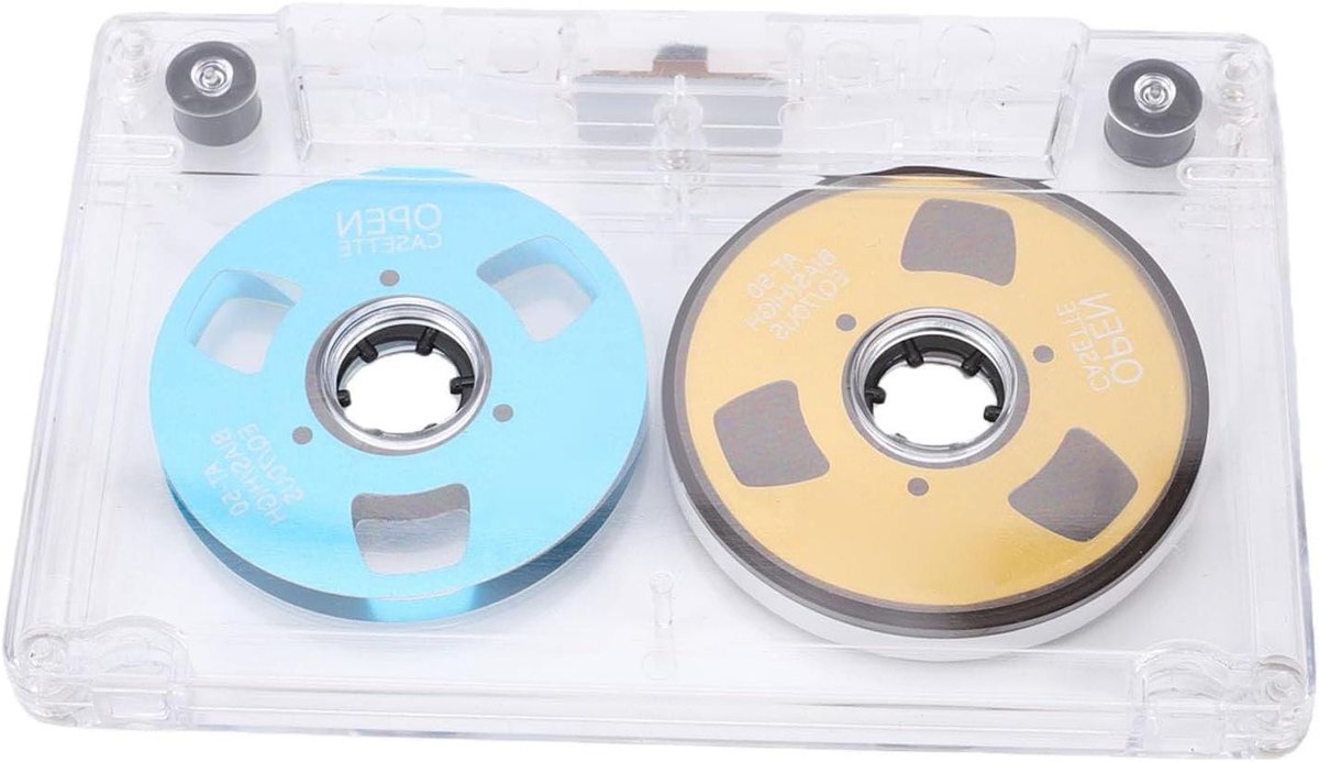 Lege Audiocassette - Muziek Tape - Muziek Opnemen - Normaal Bias Type I - 50 Minuten - Transparant