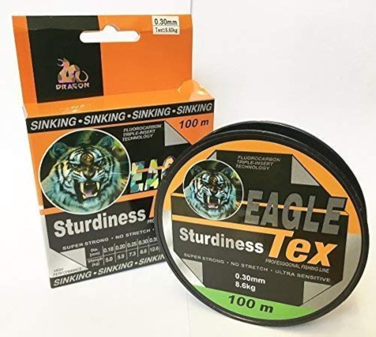 Vislijn 0,12mm 100m - Fluorocarbon - 3,0Kg trekkracht - perfect voor snoekvissen - SnelShoppen