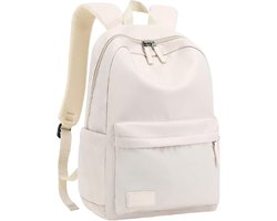 Laptop Rugzak - Computer Tas - Dagelijks Gebruik - Waterafstotend Materiaal - 45 cm - Wit