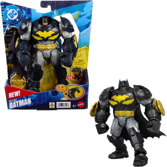 DC Premier 16,5 cm Grote Armored Batman Actiefiguur - met Schijfwerpfunctie en 8 Geluiden en Lichteffecten