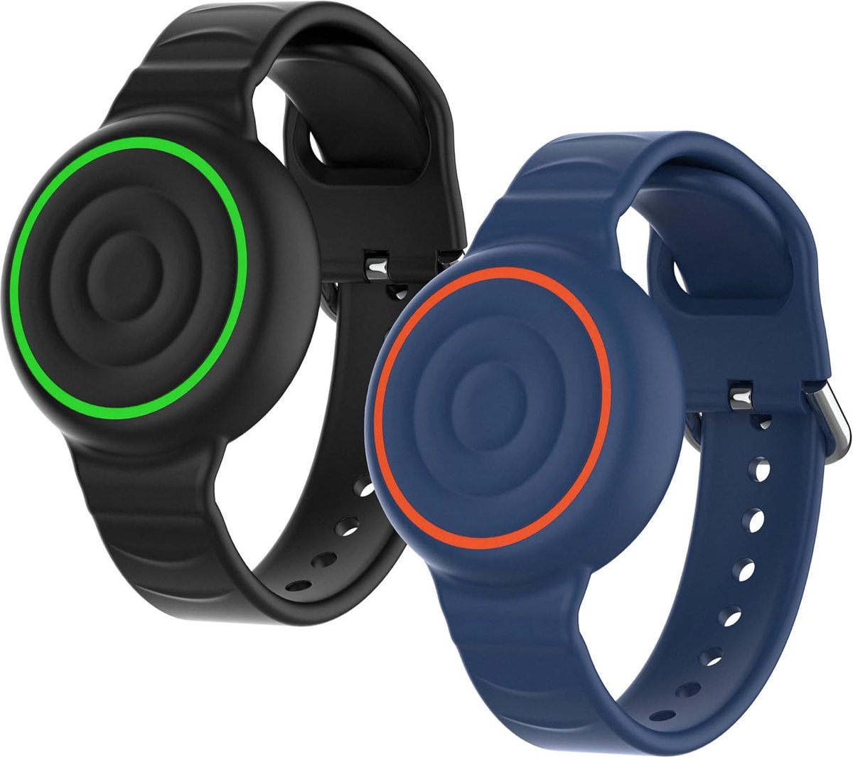Airtag Kids Armband 2 Stuks,Apple AirTag Holder Siliconen