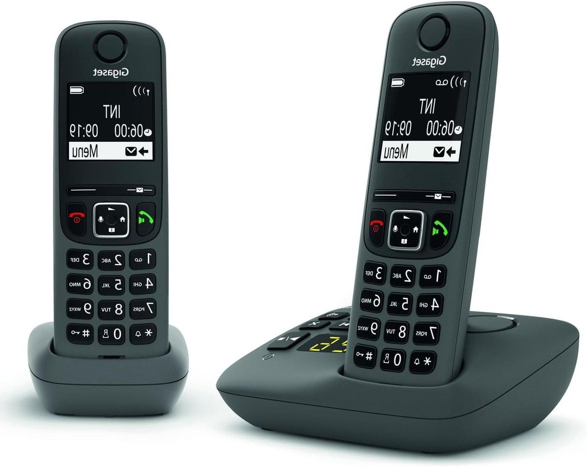 Draadloze Telefoon - DECT Telefoon - Thuis Bellen - Groot Kleurenscherm - 2 Handsets - Antraciet