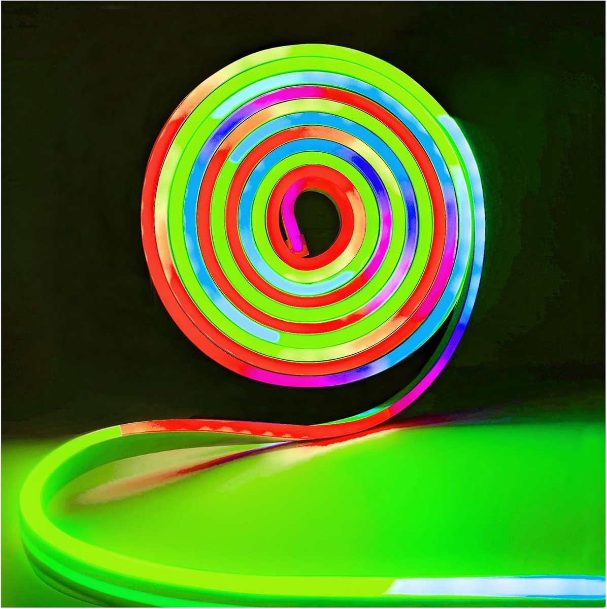 5 V Neon Nedstrip, RGB Pixel Strip 2 Meter Flexibel IP65 Waterdichte Band IP65 Volledig Kleur Individueel Adresseerbare Slimme Lichtstrip voor DIY Reclame Decoratie