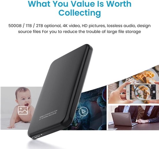 Externe Harde Schijf - Opslagapparaat HDD - Bestanden Opslaan - Automatisch Herkend - 2.5 inch - D — afbeelding 5