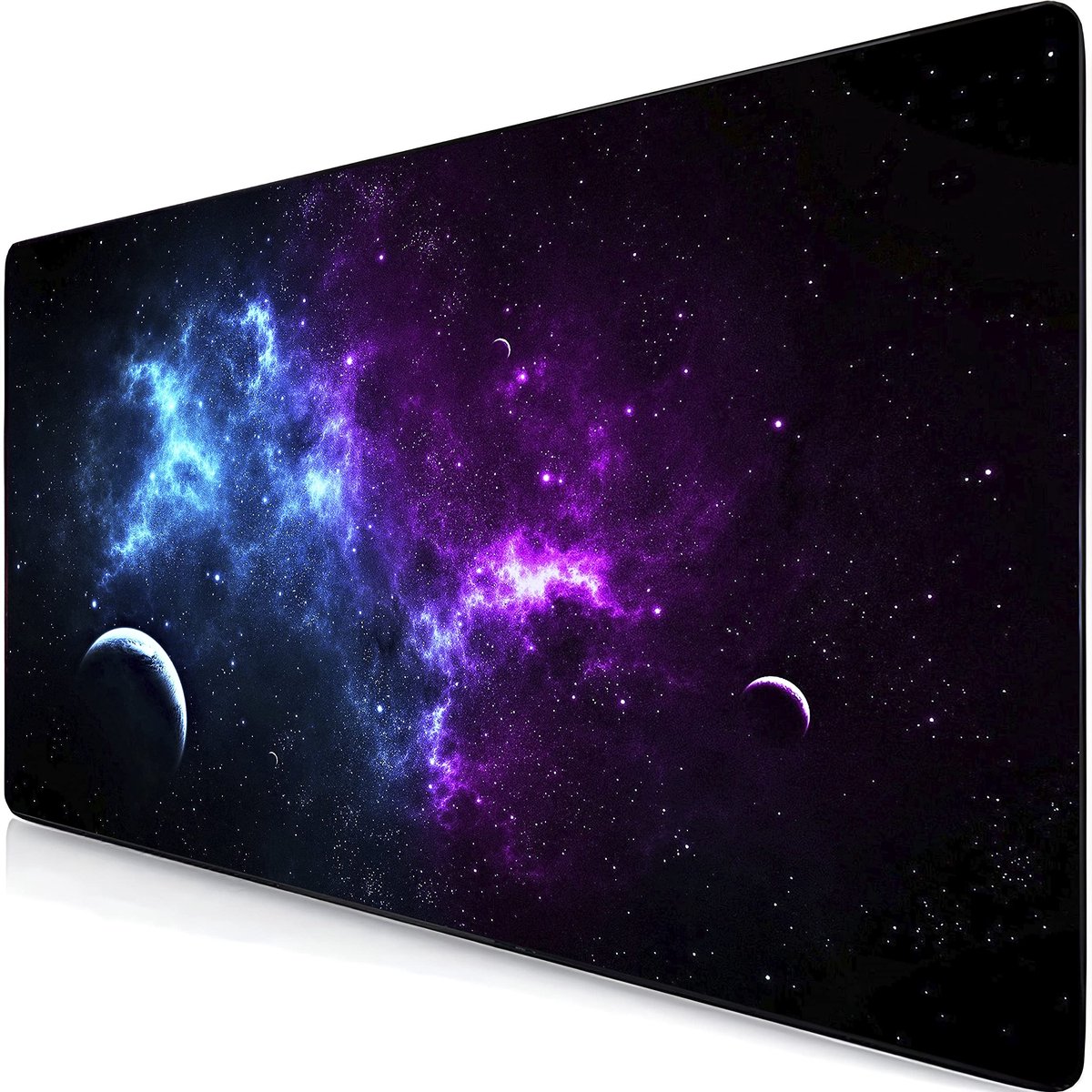 Muismat XXL 800 x 400 mm - antislip - ruimtemotief - ideaal voor gamers - SnelShoppen