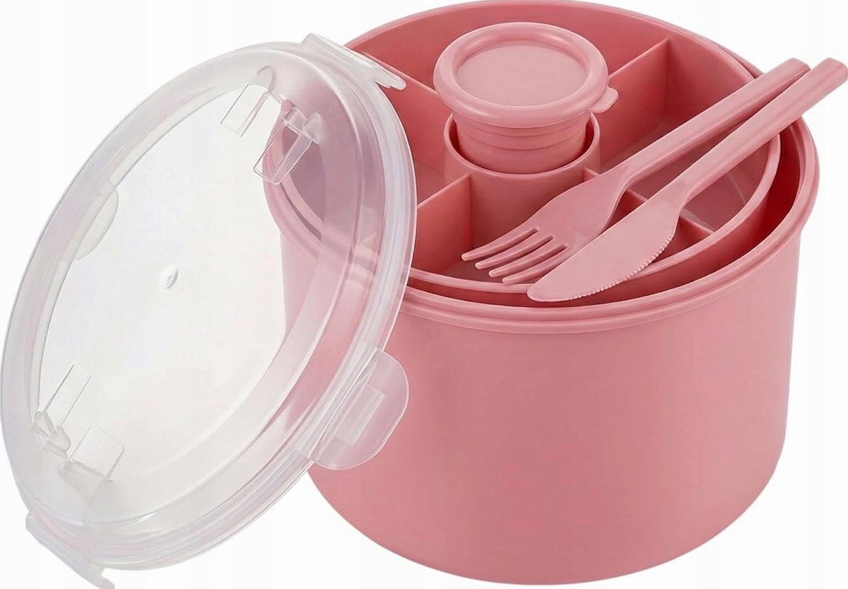 Ronde Lunchbox 1300ml - Lekvrij & Praktisch