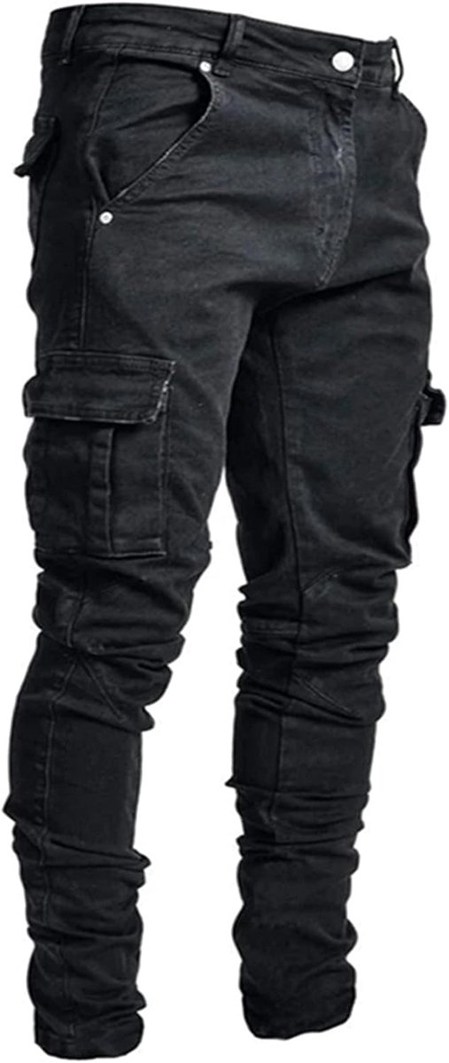 Jeans voor heren denim slim fit heren jeans kleding joggingbroek jeans heren katoen denim kleur werkbroek hiphop gewassen vintage.