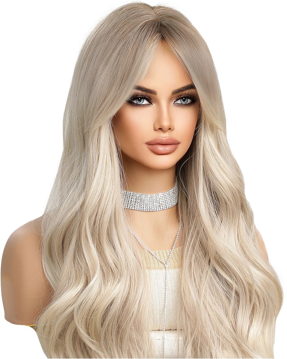 Dames Spruik Ombre Blonde lange vloerhaar synthetisch hittebestendig