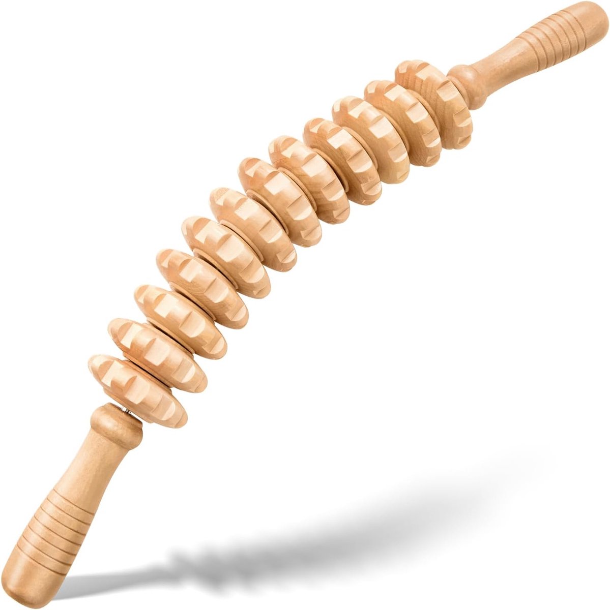 1 stuk - Massagestuffen - Massageballen - Massage - Bindeweefselmassage - Bogen houten massagewallen - Vermoeidheid verlichten - Anti-oranje weefselmassage-hulpmiddelen - 42 cm - Geschikt voor rug, nek en schouders - Houten hout