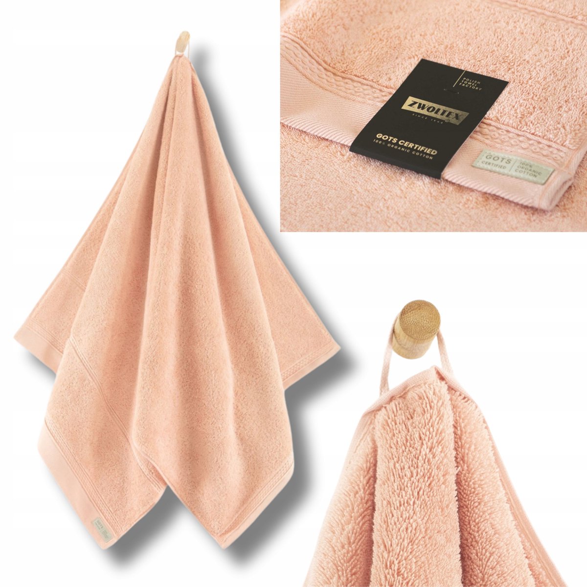 Queen Handdoek 30x50cm Roze 650 g/m² Premium Katoen