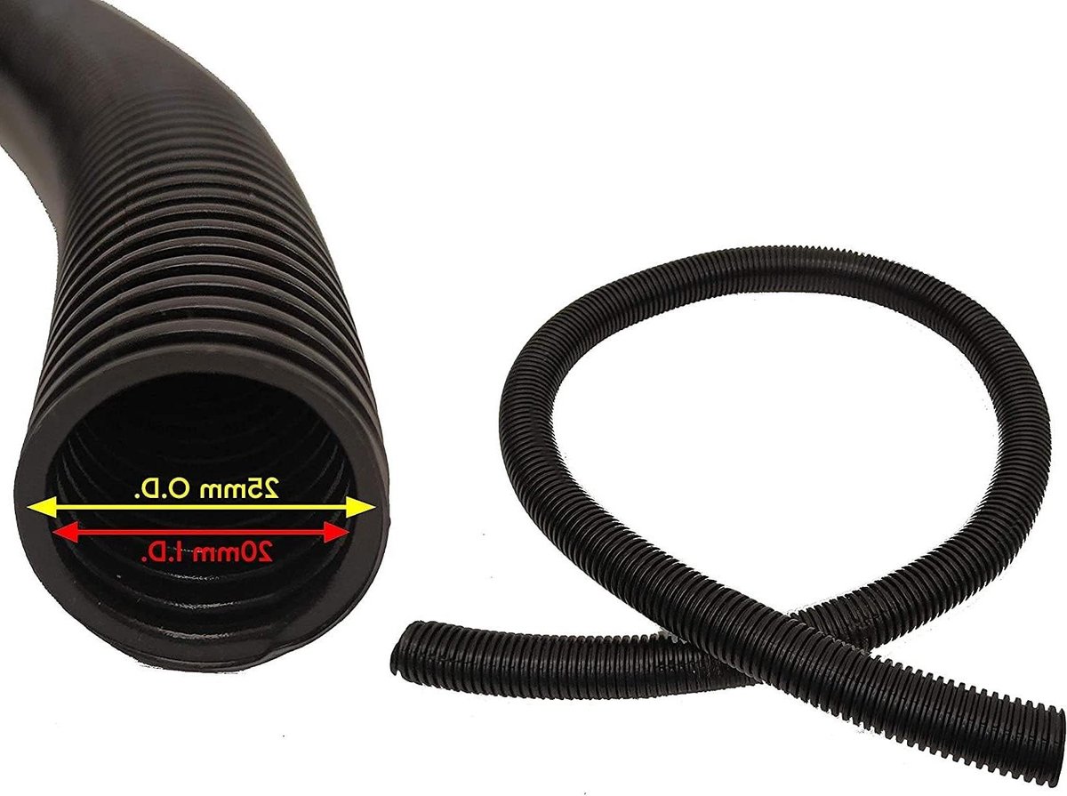 Regenton Slang - Verlengstuk Water - Water Opslag - Flexibel Kunststof - 2 Meter - Zwart