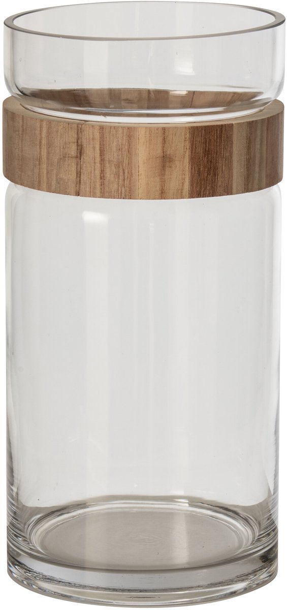 J-Line Cilindervaas - glas - naturel/transparant - large