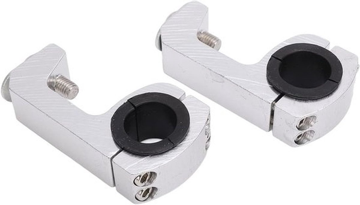 Aluminium bevestigingsset voor motorfietshandbescherming, Bescherming voor handvatten, 22 mm klemmen voor veiligheid en comfort