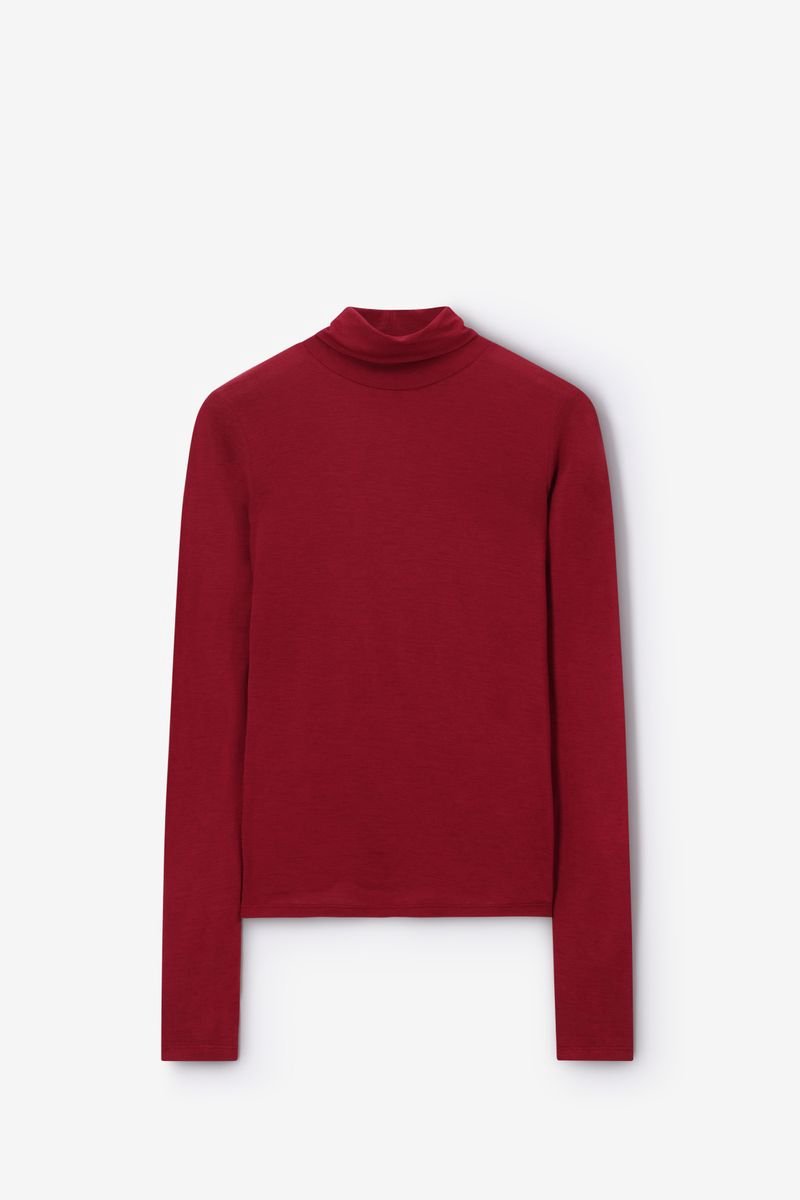 Sissy-Boy - Rode wollen turtleneck top