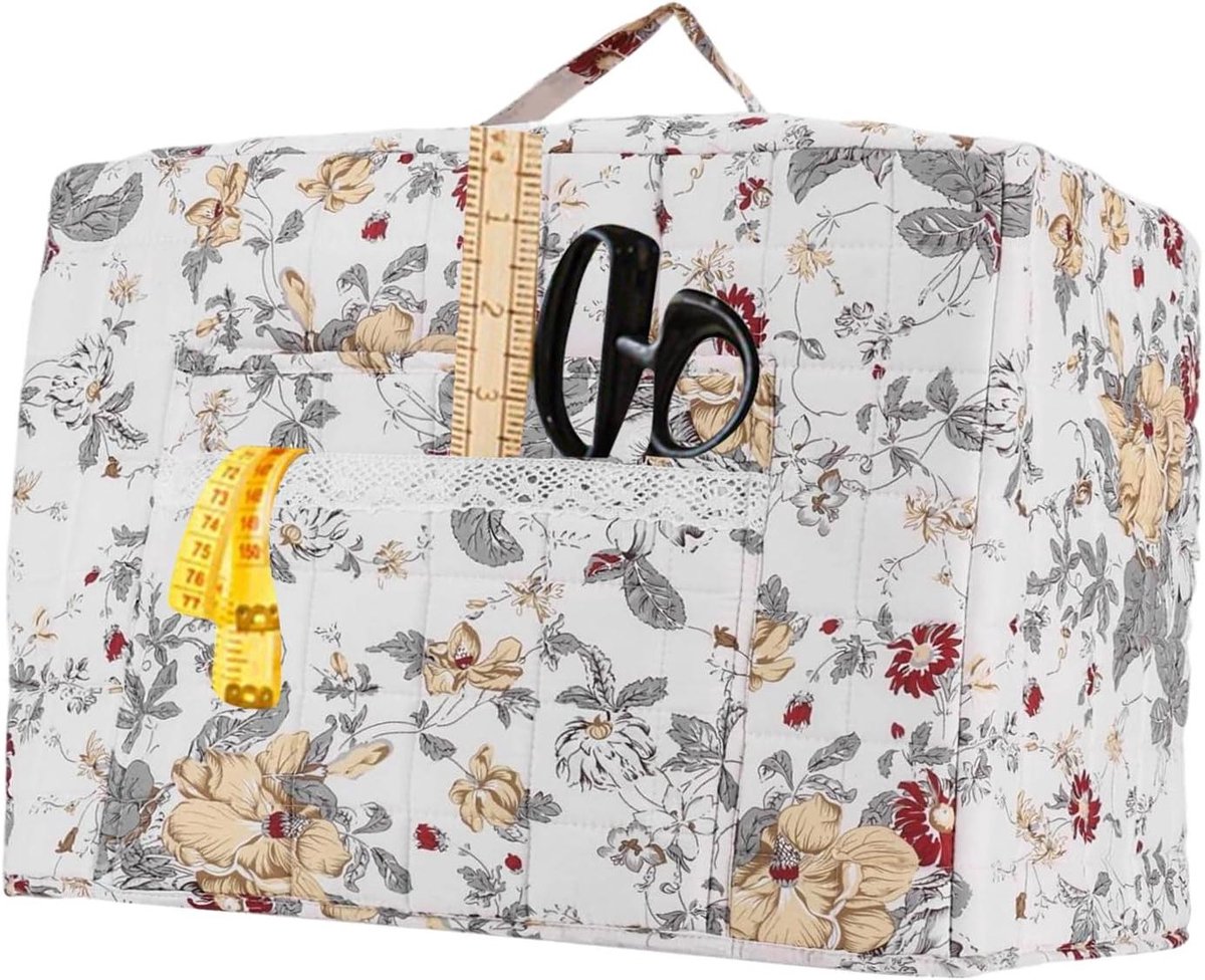 Naaimachinehoes - Beschermhoes - Stofvrij Houden - Functioneel Elegant - 43x24x35cm - Bloemen