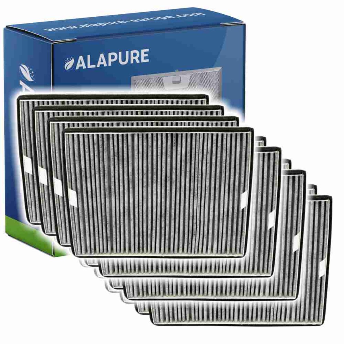 4x Alapure 4570 Compatibel met Miele Koolstoffilter D17-P / 7932330