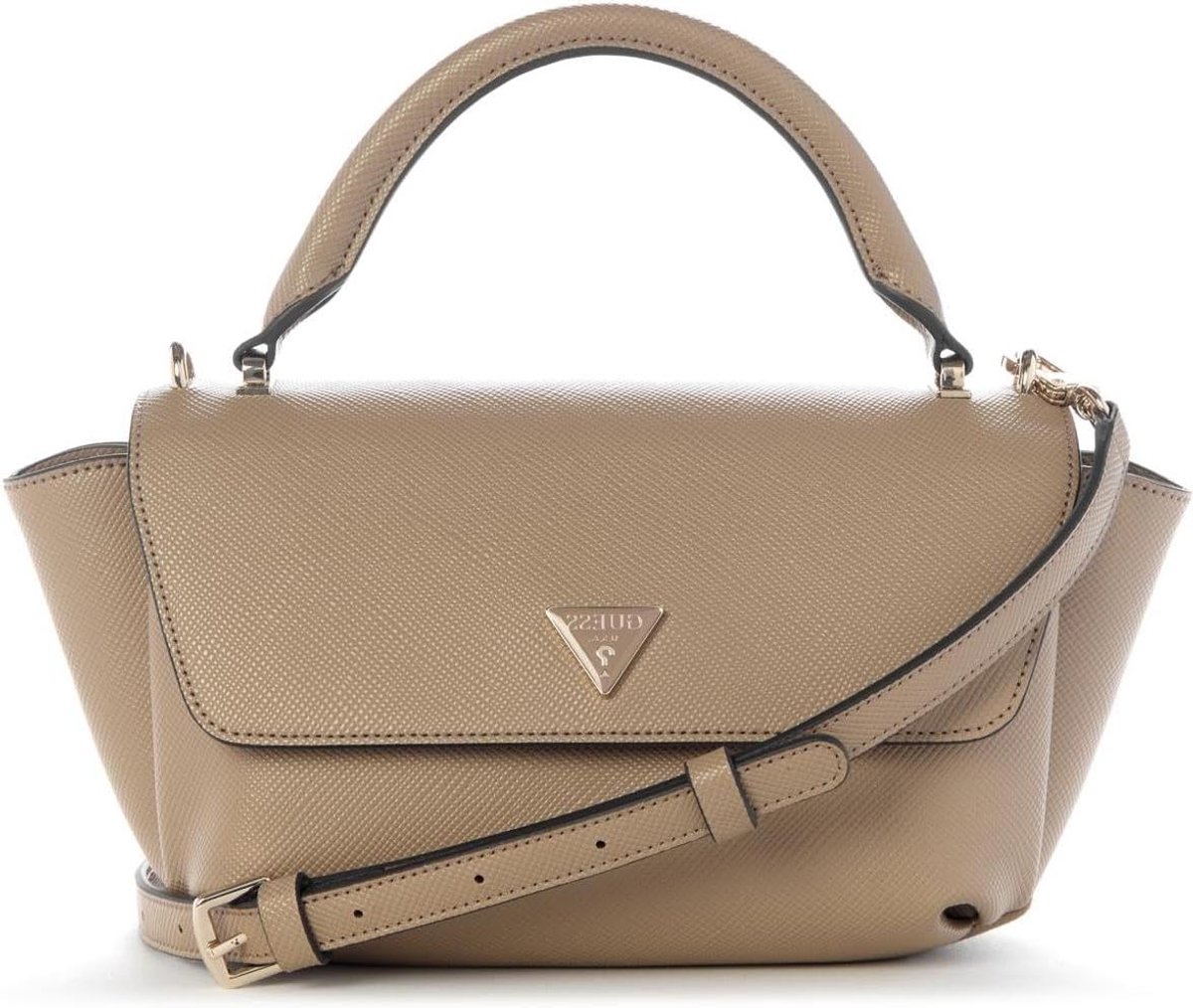 Handtas Schoudertas - Dames tas - Dagelijks gebruik - Verdeeld hoofdcompartiment - 30 x 12 x 14 cm - Beige Taupe
