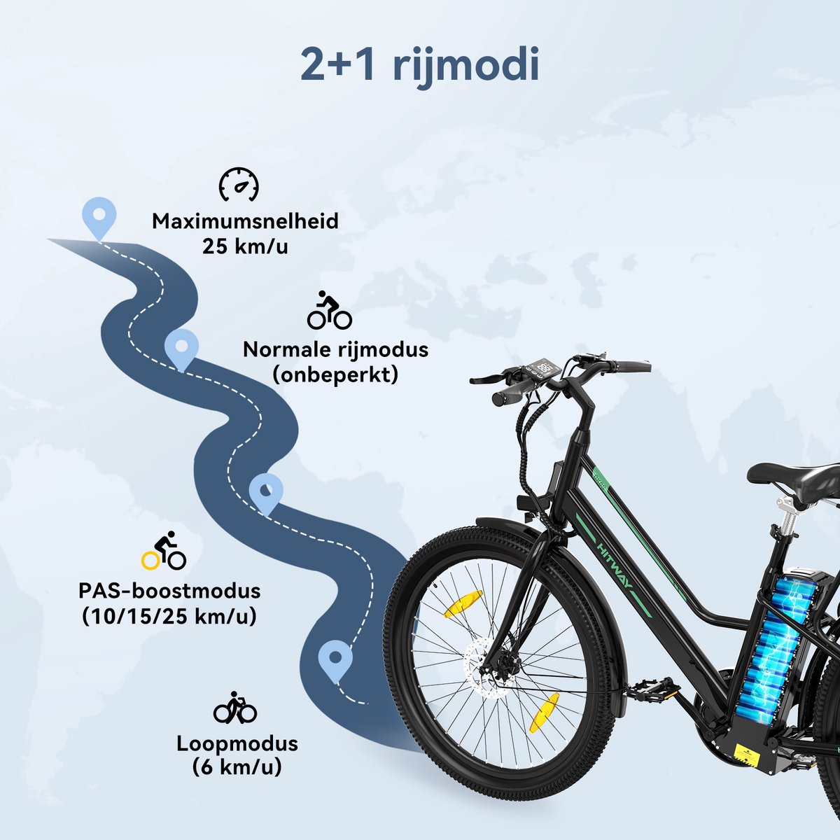 Hitway Elektrische Fiets BK8SL thumbnail 5
