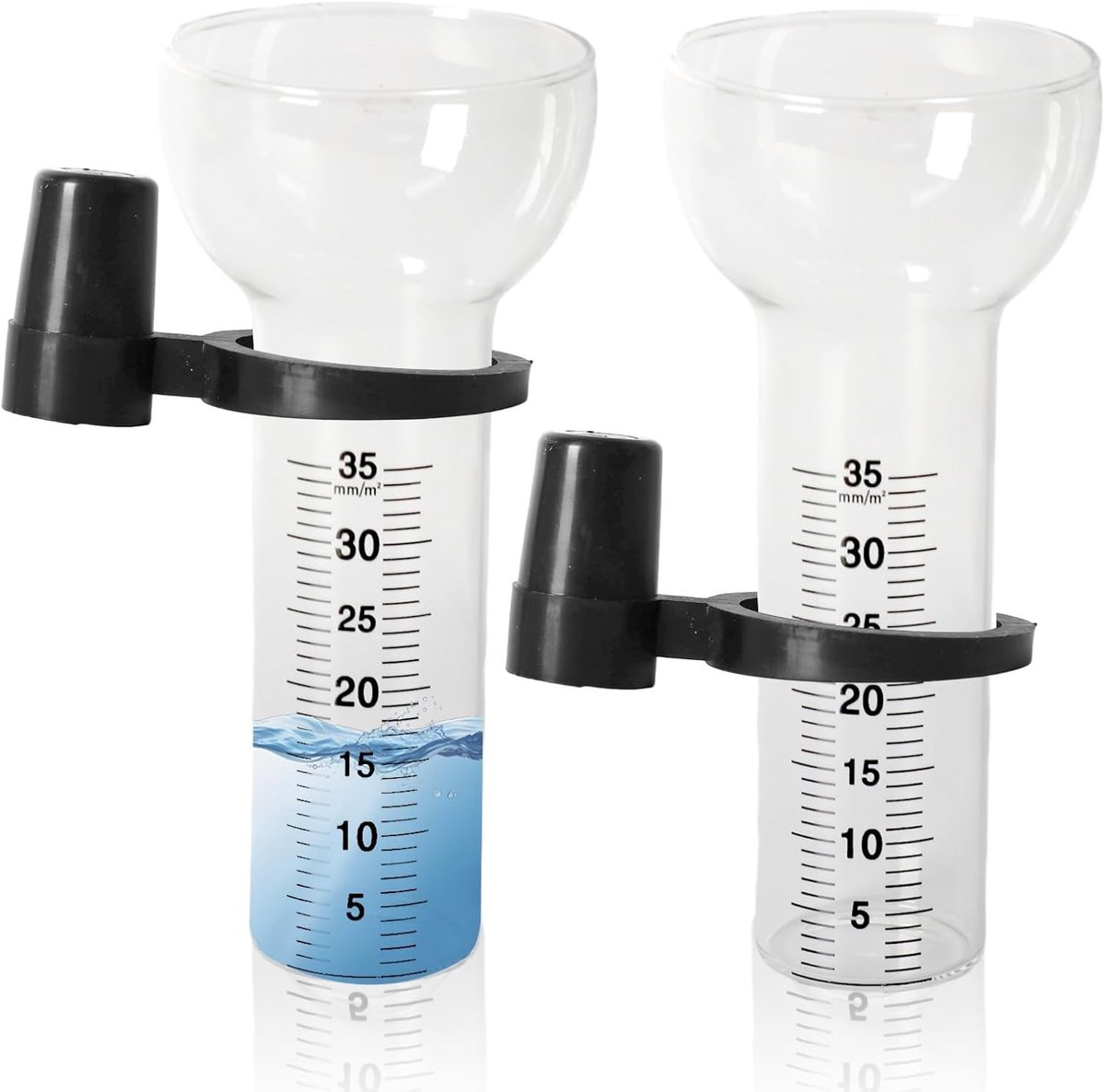 Regenmeters - Vorstbestendig Glas - Eenvoudige Installatie - Duidelijke Schaal - Voor Tuin en Erf