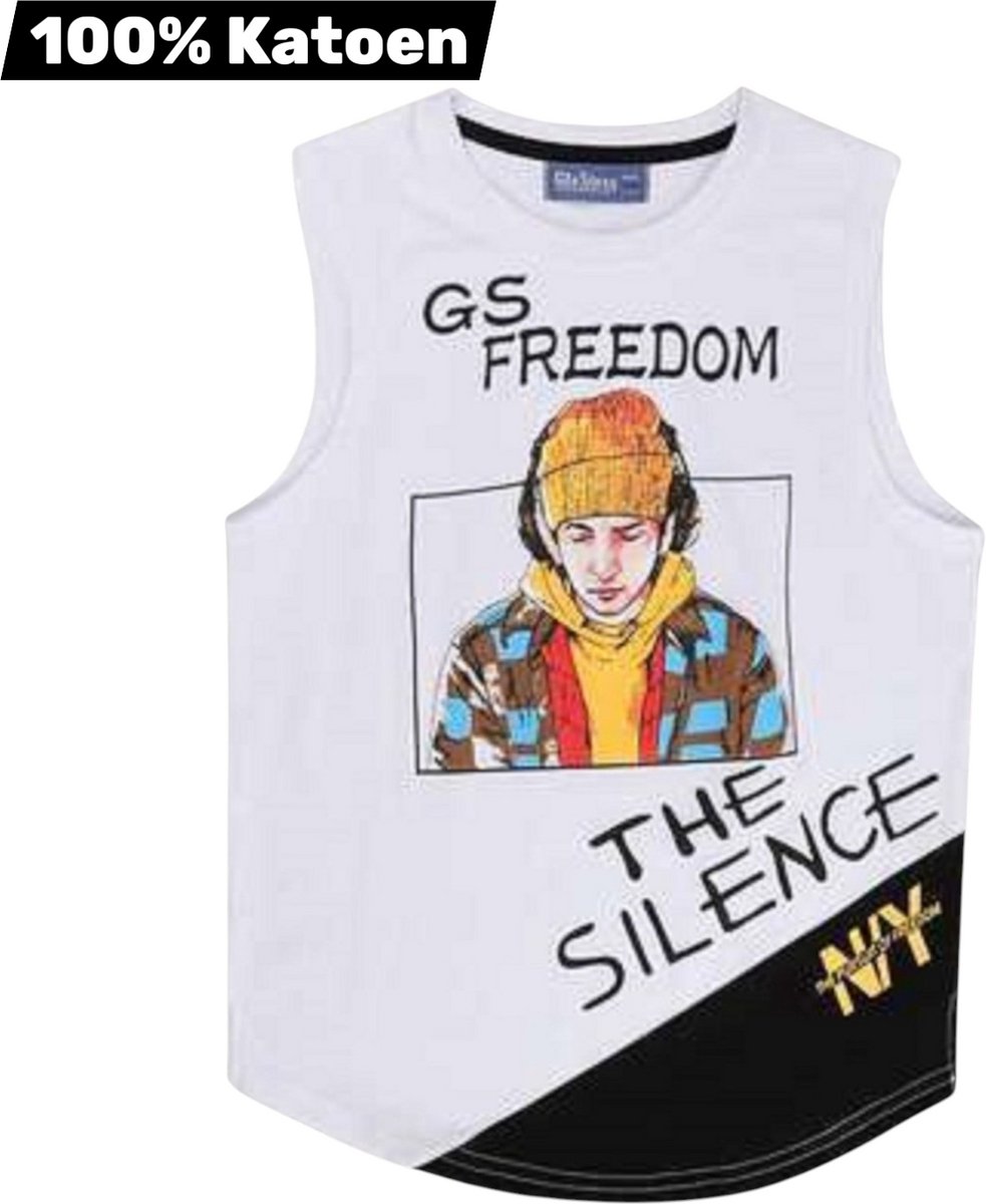 Singlet 100% katoen mouwloos GS Freedom 146