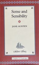Boek kaft van 'Sense and Sensibility' door Jane Austen, met de tekst 'Collector's Library' en 'Complete & Unabridged'.